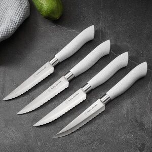 Dura Living 8-Piece Steak Knife Set – Gray – NWT